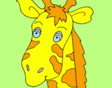 Disegno Muso di giraffa pitturato su Mark