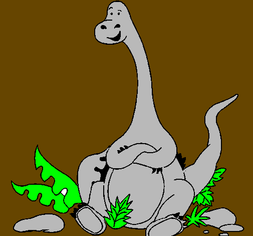 Diplodocus seduto 