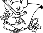 Disegno Topolino con carta e matita pitturato su winnie the pooh