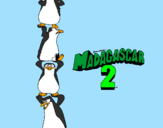 Disegno Madagascar 2 Pinguino pitturato su sarah