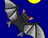 Disegno Pipistrello cane  pitturato su mattia99