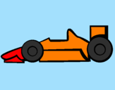 Disegno Formula 1 pitturato su rocco