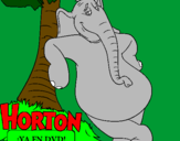 Disegno Horton pitturato su Ortone
