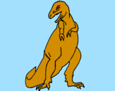 Disegno Tyrannosaurus Rex pitturato su Tirannosaurus Rex