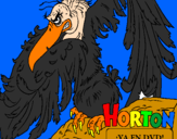 Disegno Horton - Vlad pitturato su noé