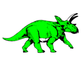 Disegno Triceratops pitturato su giamma