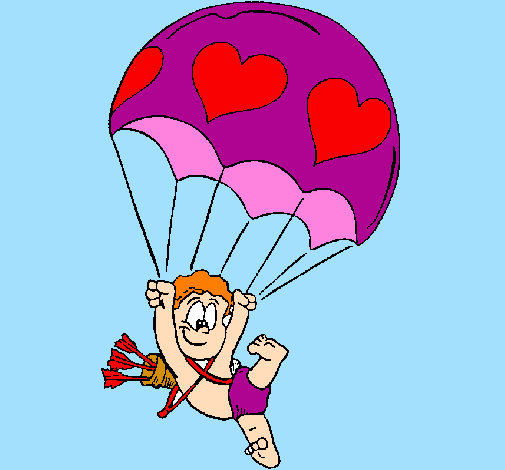 Cupido in paracadute 