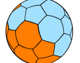 Disegno Pallone da calcio II pitturato su danilo