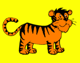 Disegno Tigre  pitturato su giuseppe