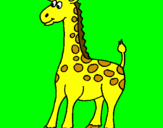 Disegno Giraffa pitturato su Antonio
