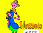 Disegno Horton - Sindaco pitturato su PIETRO