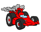 Disegno Auto di Formula 1  pitturato su giada