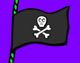 Disegno Bandiera dei pirati pitturato su Papà