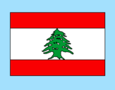 Disegno Libano pitturato su         Enza  carmelo