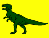 Disegno Tyrannosaurus Rex  pitturato su Raffaele