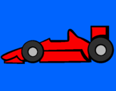 Disegno Formula 1 pitturato su mattia