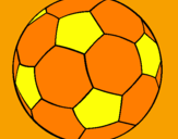 Disegno Pallone da calcio II pitturato su drago