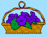 Disegno Paniere di fiori 5 pitturato su lilly!!
