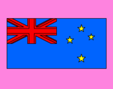 Disegno Nuova Zelanda pitturato su Francy