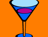Disegno Cocktail pitturato su stefano