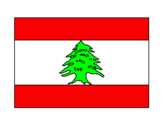 Disegno Libano pitturato su Archimede