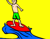 Disegno Surf pitturato su valerio f