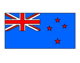 Disegno Nuova Zelanda pitturato su guenda