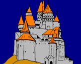 Disegno Castello medievale  pitturato su ilaria renzi
