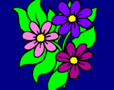 Disegno Fiorellini  pitturato su fiori    bellissimi