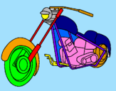 Disegno Motocicletta pitturato su José Luiz