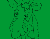 Disegno Muso di giraffa pitturato su pjjghngujg8umf8hyh8ui8