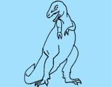 Disegno Tyrannosaurus Rex pitturato su d