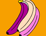 Disegno Banane  pitturato su ORIANA C.
