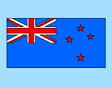 Disegno Nuova Zelanda pitturato su sara