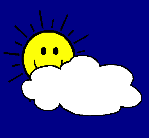 Sole con nuvola 