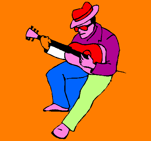 Chitarrista con il cappello 
