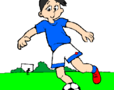 Disegno Giocare a calcio pitturato su alex2005