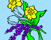 Disegno Mazzo di fiori pitturato su angelica-vaccariello