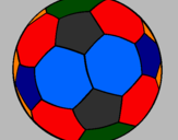 Disegno Pallone da calcio II pitturato su alessandro sechi