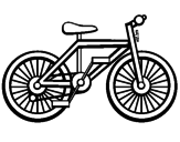 Disegno Bicicletta pitturato su simo