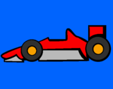 Disegno Formula 1 pitturato su sebastiano