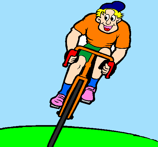Ciclista con il berretto 