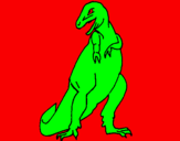 Disegno Tyrannosaurus Rex pitturato su Ludovico
