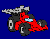 Disegno Auto di Formula 1  pitturato su GIORGIA