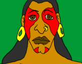 Disegno Maya pitturato su Nessie