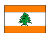 Disegno Libano pitturato su ronni
