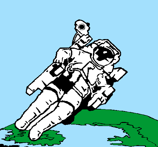 Astronauta nello spazio 