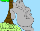 Disegno Horton pitturato su paolo