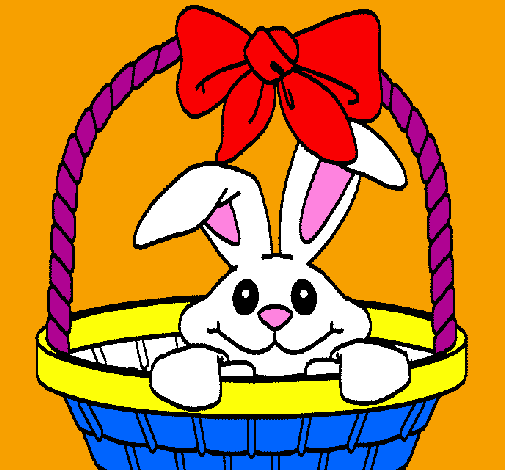 Coniglietto nella cesta 