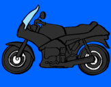 Disegno Motocicletta  pitturato su drake